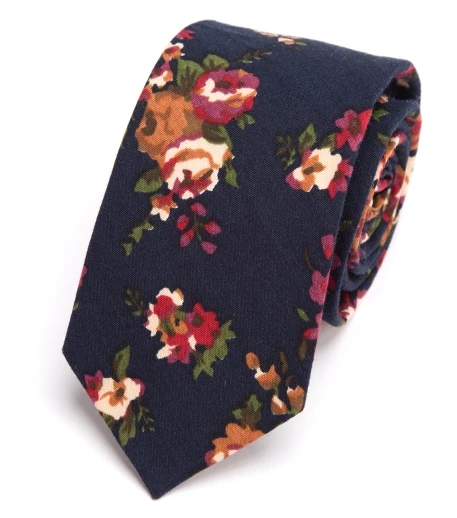 Мужской Хлопковый галстук с цветочным принтом, 6 см., модное мужское свадебное платье для вечеринки, галстук с принтом, gravatas ho, мужская рубашка, галстук-бабочка, corbatas para hombre - Цвет: LD-LDAC202