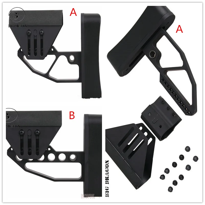 

Tactical Support M4 Glr fit BD TB Style Stock he black for Hunting Gun Accessories free shipping