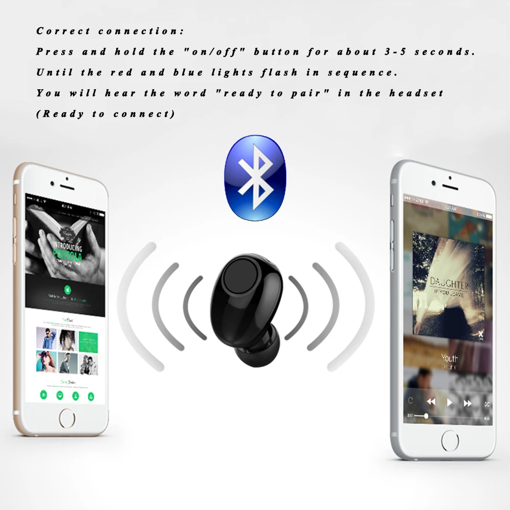 J18 Bluetooth гарнитура беспроводная наушники Hands free автомобильные умные Спортивные