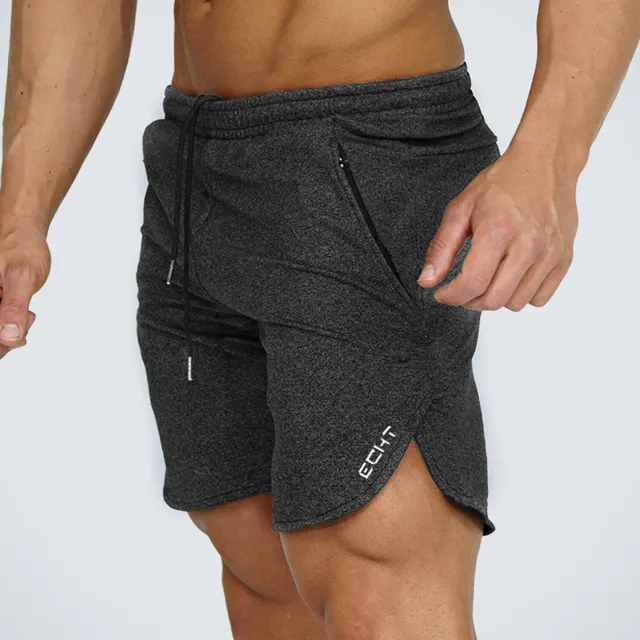 Mens cotton shorts Calf-Length gyms Fitness Bodybuilding Casual Joggers workout Brand sporting short pants Sweatpants Sportswear