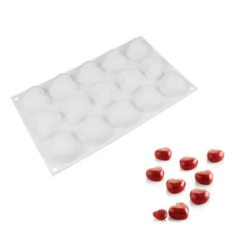 

15 Love Heart Shape Mousse Cake mould Mousse French Mousse Silicone Fondant Mould diy Baking Tools