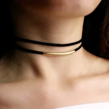 

2018 Multilayer Vintage Leather Velvet Choker Necklaces Retro Simple Dainty Lariat Korea Collier Femme Tattoo Jewelry For Women