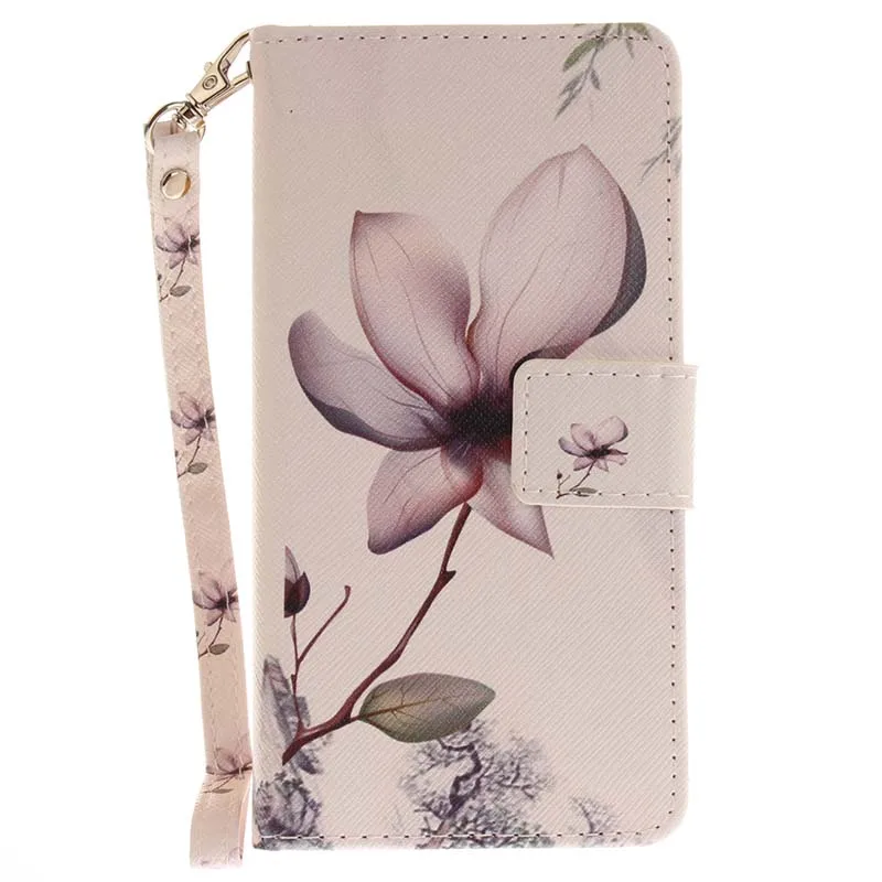 Кожаный чехол-бумажник с рисунком для iPhone XS, XR, X, 8, 7 Plus, 5, 5S, SE, 6 S, 6, флип-чехол со слотом для карт, чехол для iPhone XS Max, чехлы - Цвет: Magnolia Flower