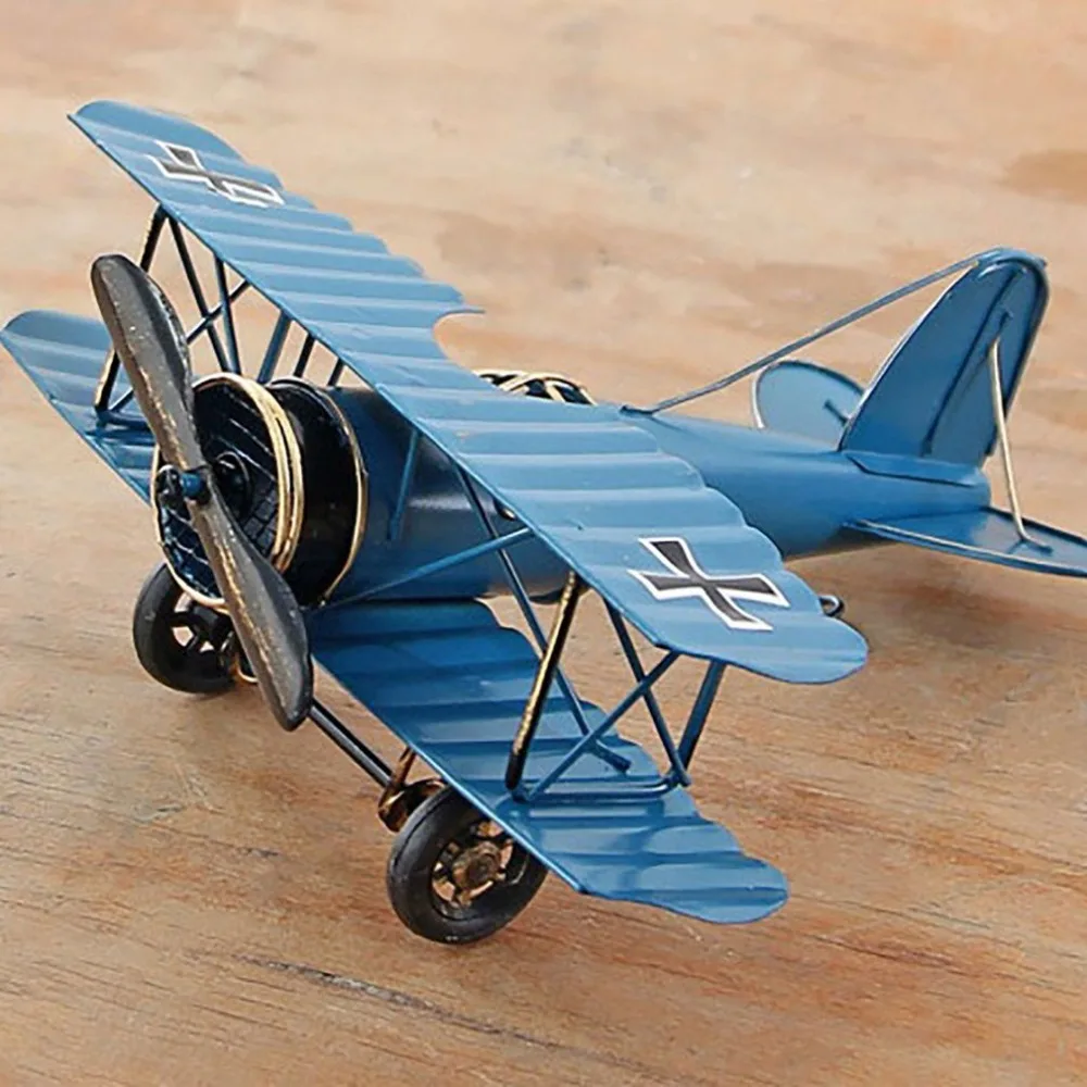 

Vintage Handmade Wrought Iron Airplane Model