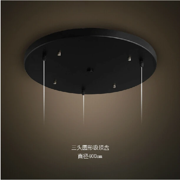 Us 12 69 6 Off Ceiling Base Plate Vintage Metal Ceiling Diy Lighting Accessories Light Round Rectangle Black White Foor In Pendant Lights From