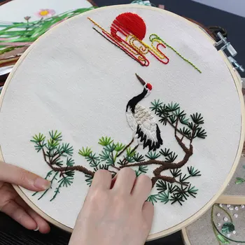 

2018 Real Sale Embroidery Handmade, Embroidery, Diy, Cloth, Material Bag, Hand-made, Homemade, Ribbon Printing Kits, Flowers