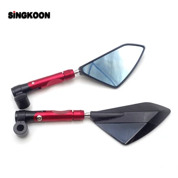 

8 10mm universal motorcycle Accessories mirrors cnc Rearview Side Mirror FOR yamaha bws 125 cbr650f x4 Suzuki gn 125 vespa lx