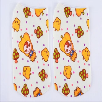 Распродажа; модные стильные носки в стиле Харадзюку из натурального хлопка с объемными персонажами из мультфильмов; носки с объемным принтом звезд - Цвет: SS10111