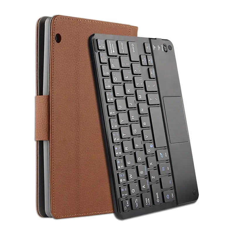 Чехол для HUAWEI MediaPad T3 10, беспроводной Bluetooth, чехол-клавиатура, AGS-W09, AGS-L09, L03, планшет, Honor Play Pad2, T310, 9,6 дюймов - Цвет: brown