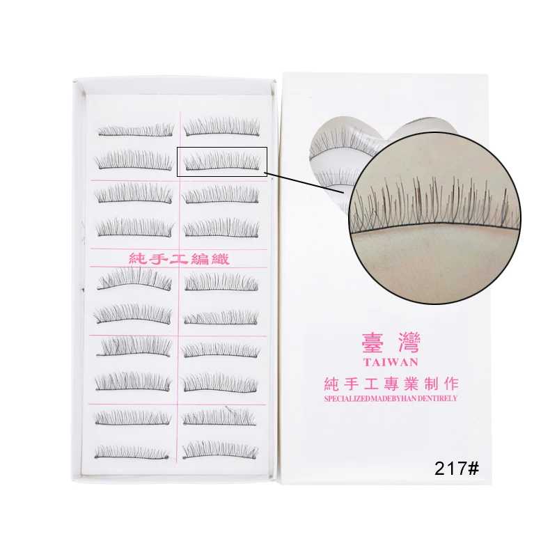 

TAIWAN 10 Pairs Handmade 3D Soft Faux Mink Hair False Eyelashes Crisscross Wispy Fluffy Lashes Extension Eye Makeup Tools