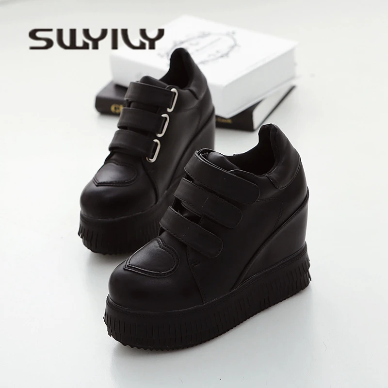 SWYIVY/женские кроссовки на платформе с кисточками Белая обувь Сезон осень 2018 года