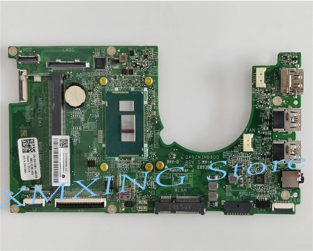 Fulcol для DELL Inspiron 11 3137 Материнская плата ноутбука 2955U Процессор DA0ZM3MB8D0 CN-0WVG6X 0WVG6X WVG6X протестированы работу