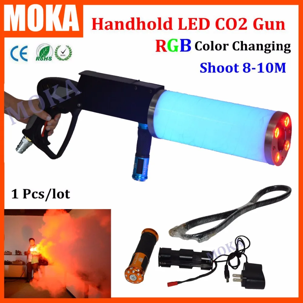 Handheld Led co2 gun cryo LED CO2 Jet machine Pistol Special Effects