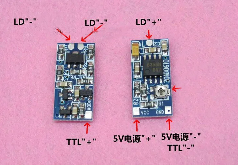 635nm 650nm 808nm 980nm TTL лазерный диод Драйвер доска drive 5 В питания 50-300ma | Электроника