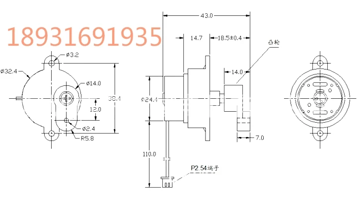 5~ 12V 19~ 46rpm миниатюрный эксцентриковый вал мотор-редуктор mute diy