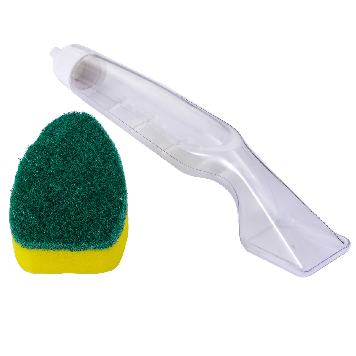 1pc Dish Washing Tool Soap Dispenser Handle Cleaning Sponge Brush Cleaning Detergent Sticks Magic Stick Kitchen Clean Tools
