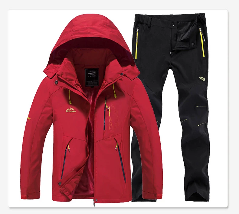 Полярный светильник, Мужская Осенняя Водонепроницаемая Рыбацкая куртка, набор штанов, быстросохнущая, для альпинизма, Походов, Кемпинга, уличной одежды, 5XL
