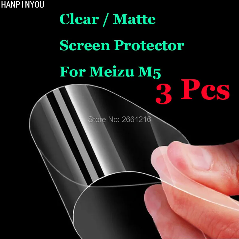 3 шт./лот для Meizu M5/Meilan 5 2 &quotHD Clear/Антибликовая матовая Передняя защитная пленка