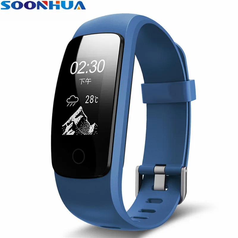 Soonhua ID107 плюс HR умный Браслет SmartBand сердечного ритма Мониторы Часы Bluetooth спортивные трекер Smart Band Фитнес браслет