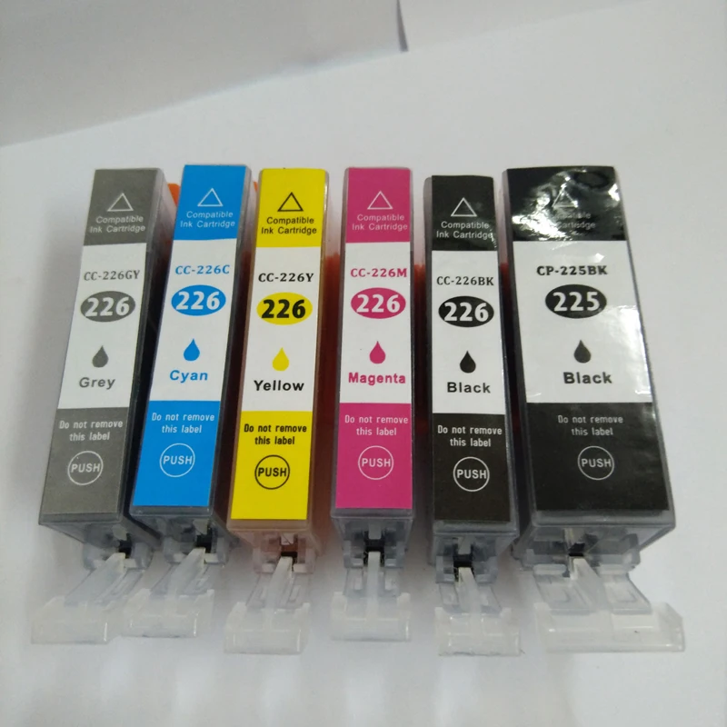 

Vilaxh 6pcs PGI-225 CLI-226 compatible ink cartridge For Canon PIXMA MG5120 MG5220 MG5320 MG6120 MG6220 MG8120 iP4820 iP4920