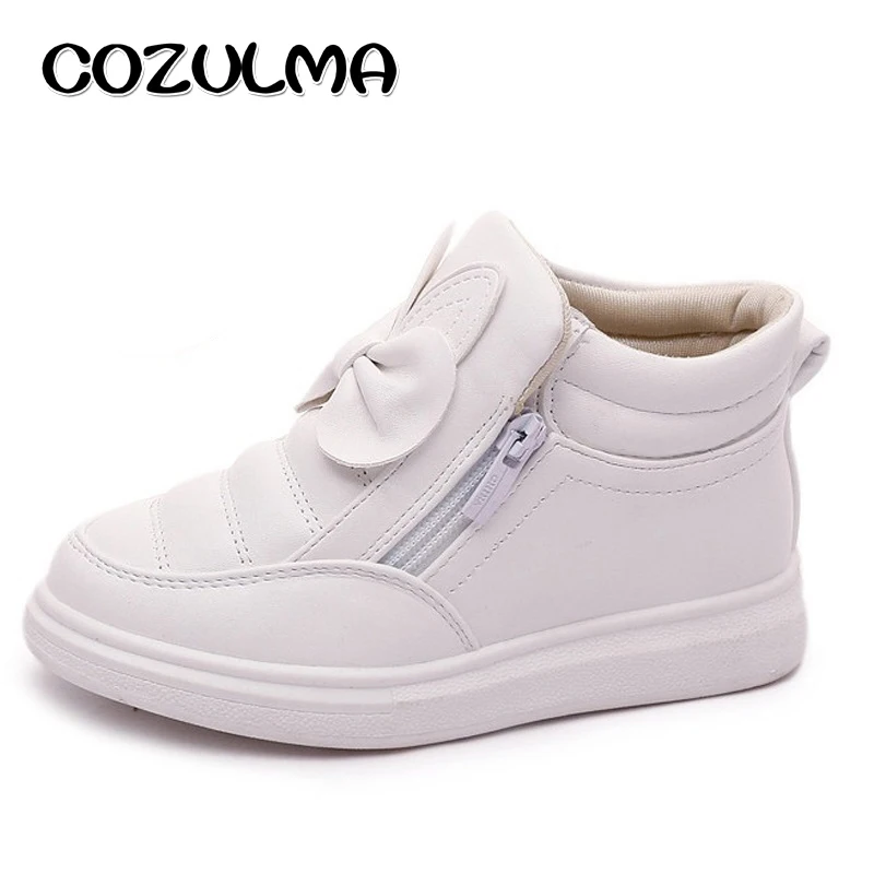 COZULMA/осень-зима; модные кроссовки для девочек; спортивная обувь для девочек; детская высокая обувь; Детские Зимние ботильоны с заячьими ушками