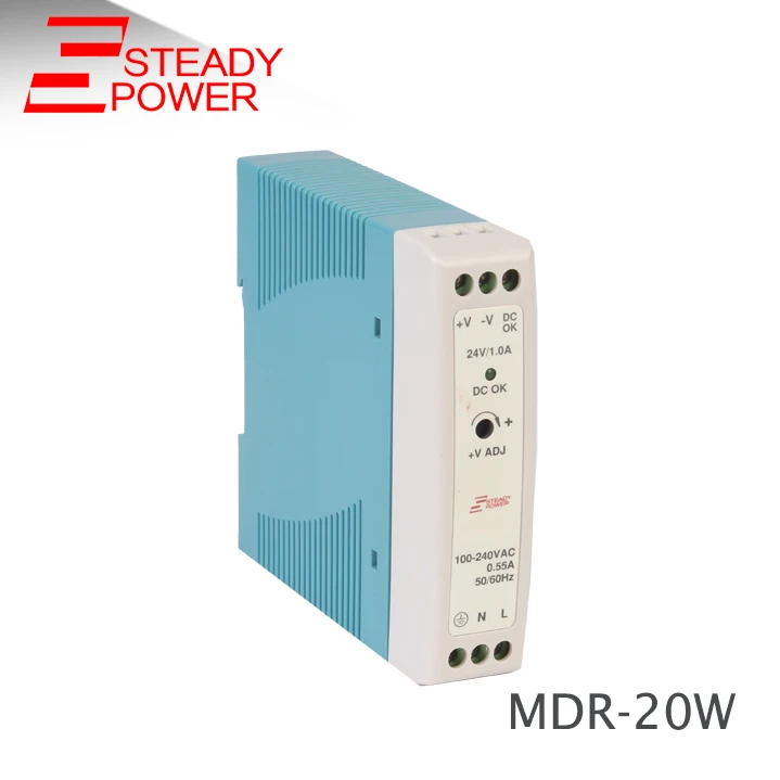 MDR-20-12 20 Вт 12 В блок питания корпус с CE 220 переменного тока до dc 1.6a профиль