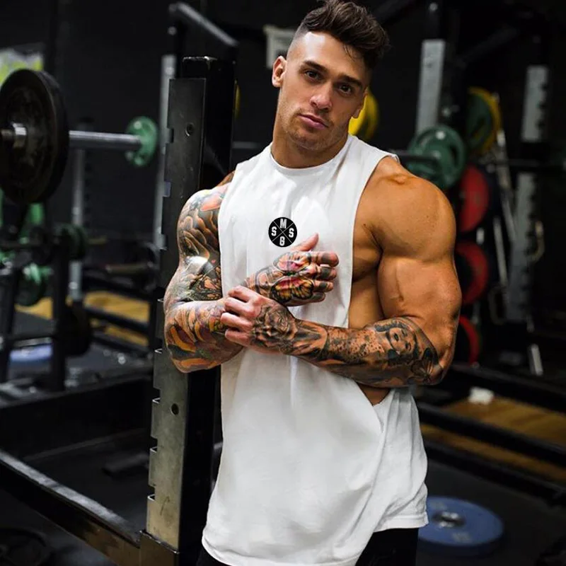 Muscleguys мужские повседневные свободные майки для фитнеса мужчин летние открытые