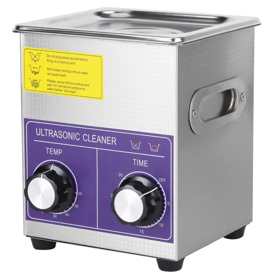 

2L Digital Ultrasonic Cleaner Heated Timer Stainless Steel Ultra Sonic Cleaning Machine with Basket Local Fast Shipping