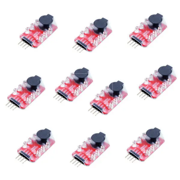 10x RC model 2S 3S Detect Lipo Battery Low Voltage Alarm Buzzer