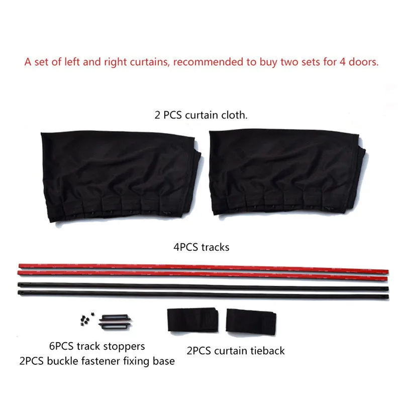 50L/50S Vehicle Shading Anti-UV Heat Insulation Sunshade Privacy Protection Car Curtains