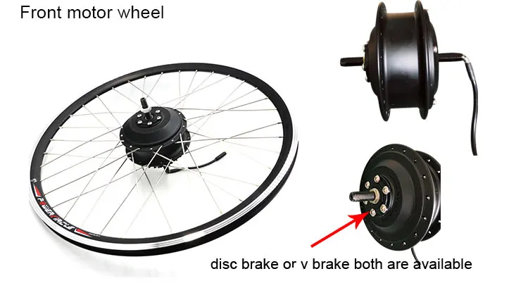 Электрический велосипед мотор колеса бесщеточный мотор ступицы 1,75-2,125 2" 26" 2" 700C 28" передний задний Электрический мотор электрический велосипед