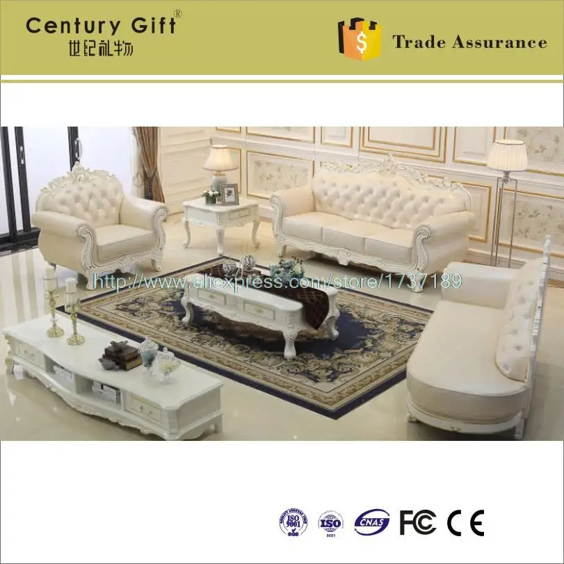 Factory Direct Living Room Furniture Promotion-Shop For Factory direct leather sofa combination living room European-style home decoration solid wood sofa brand sofa to buy wholesale - Factory Direct Living Room Furniture Promotion-Shop For