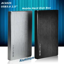 Acasis 2.5 дюймовый внешний жесткий диск коробка USB3.0 5 Гбит алюминиевый сплав ноутбук Корпуса для жёстких дисков SATA случае Интерфейс с кабелем