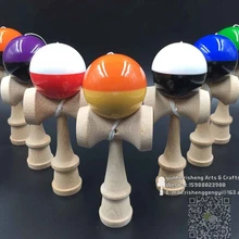 70 шт ПУ краска Половина шт стеклянный раскрашенный шарик для игры навыки с мечом нефрит меч мяч kendama