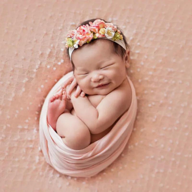 50*150 см новорожденные фотографии обертывания стрейч мягкий искусственный шелк фотосъемка одеяла новорожденный пеленать ребенка фотографии реквизит