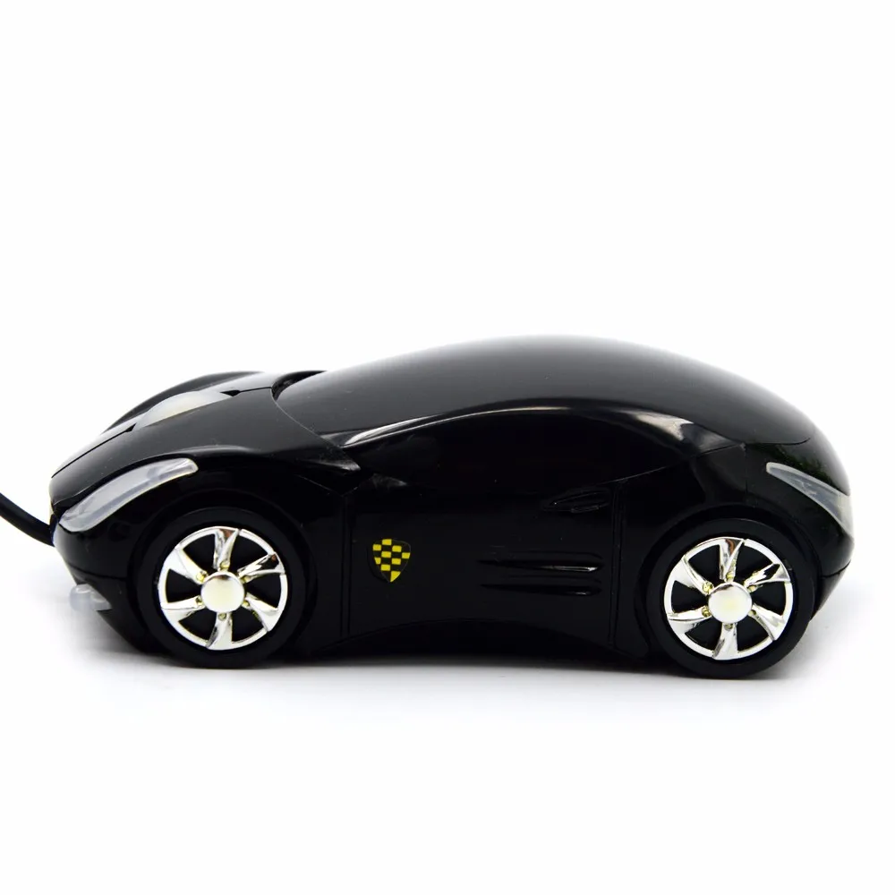 Модная проводная компьютерная USB мышь в виде автомобиля 3D форма оптическая