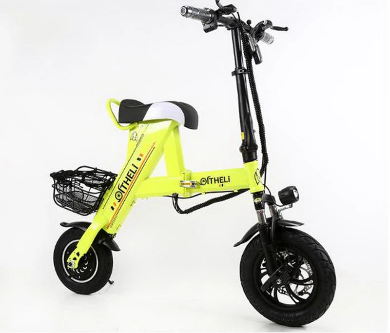 Best Venividivici Super light Mini-electric bike with Basket folding female small electric car lithium battery adult scooter 21