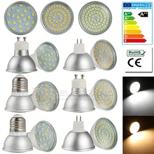 GU10 MR16 E27 5733SMD светодиодный 3 Вт 4 Вт 5 Вт Точечный светильник Светодиодный лампа энергосберегающий Светодиодный точечный светильник Холодный/теплый белый