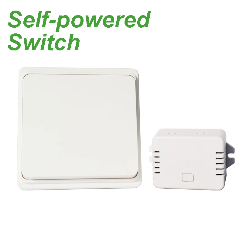 

Augia Free Shipping Self Powered Wireless Push Button Wall Switch For Bathroom