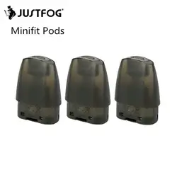 6 шт./лот Новый JUSTFOG Minifit Pods 1,5 мл емкость бака 1.6ohm катушка встроенный для Minifit комплект Электронная сигарета распылитель