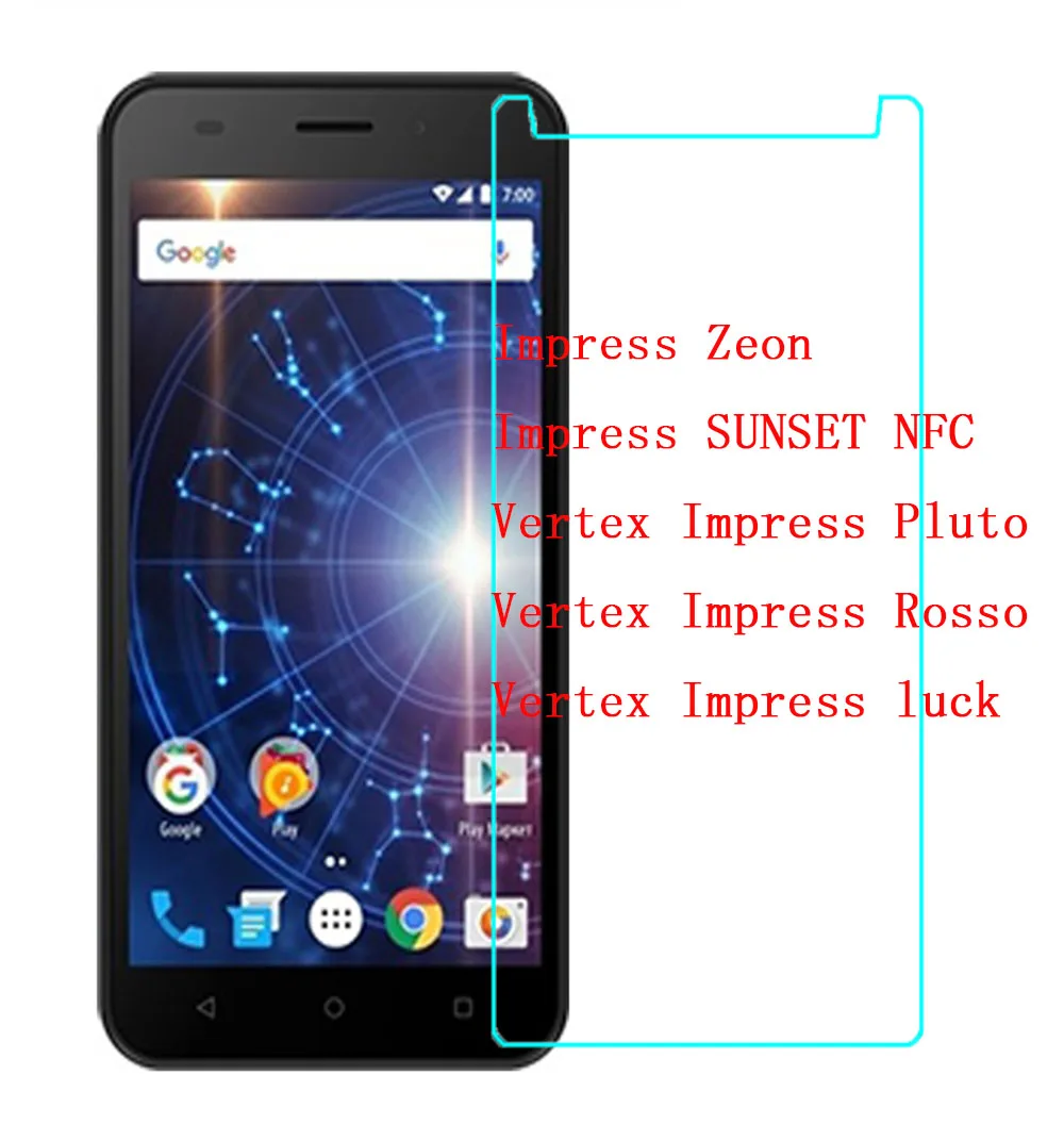 Vertex Impress Luck/Rosso/Pluto/SUNSET NFC/Zeon ультратонкая Прозрачная защитная крышка из закаленного стекла для экрана чехол