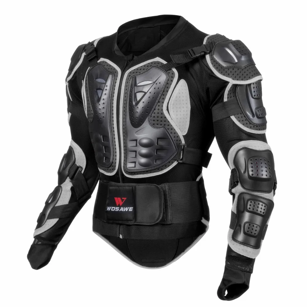 WOSAWE Full Body Protection Jacket Motorcycle Protective Armor Motocross Downhill Racing Chest Back Protector Hip Guard