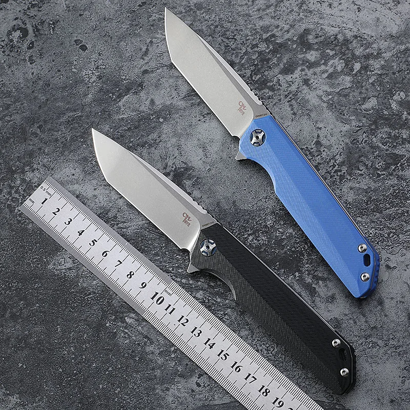 

CH original D2 steel folding knife G10 handle ball bearing tumbling outdoor camping hunting fishing pocket EDC tool 3507