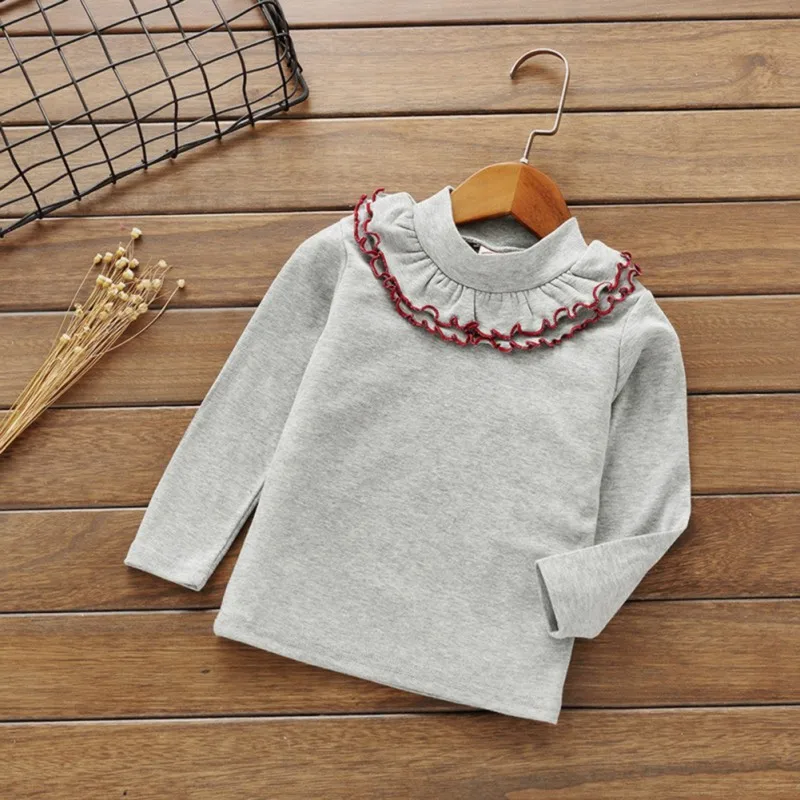 1 предмет, модная Однотонная рубашка с длинными рукавами на лето, весну и осень, Детская рубашка, хлопковый топ, Прямая поставка
