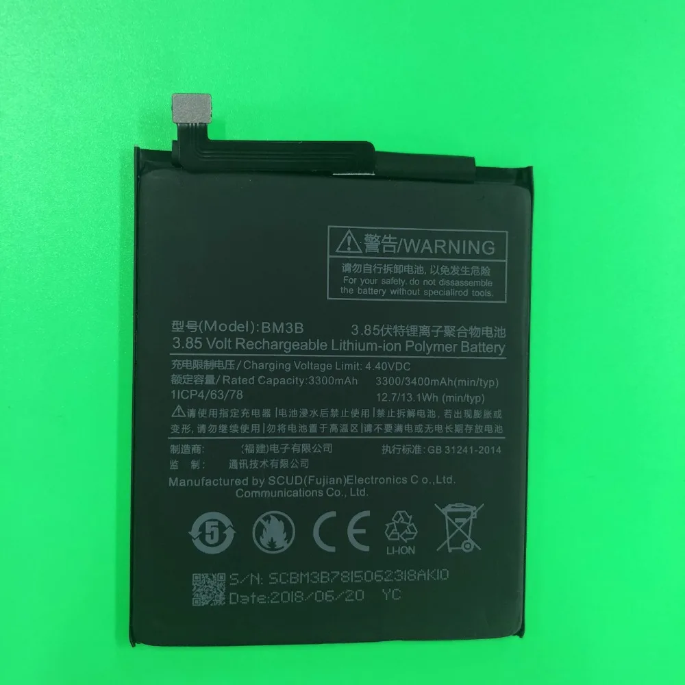 2018 Новый 3400 мАч BM3B Батарея с клеем стикер для Xiaomi mi x 2 S II x2 x2S 5 99&quot | Мобильные