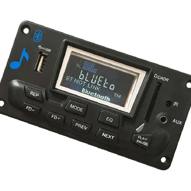 ЖК-дисплей автомобиля Bluetooth 4,2 Mp3 Flac плеер Ape декодер доска Модуль ж. Usb Fm магнитола с AUX текст спектра папка Дисплей Pw памяти Ki
