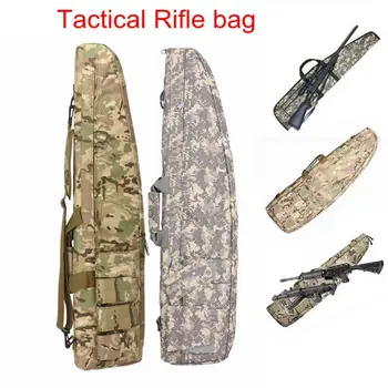 melhor 118cm à Prova Dwaterproof água Tático Resistente Engrenagem Arma Saco Airsoft Caça Militar De Borracha Sniper Rifle Scope Caso Pacote Proteção Saco