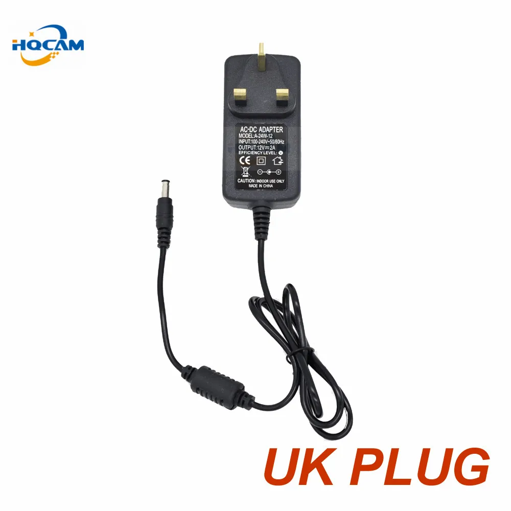 HQCAM Qualified AC 110-240V To DC 12V 2A Power Supply Adapter For CCTV,EU/US/UK/AU Plug