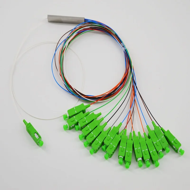 10 шт./лот Волоконно-Оптический Сплиттер PLC 1x16 SC/APC разъем G657A1 1 м 0 9 мм | Мобильные