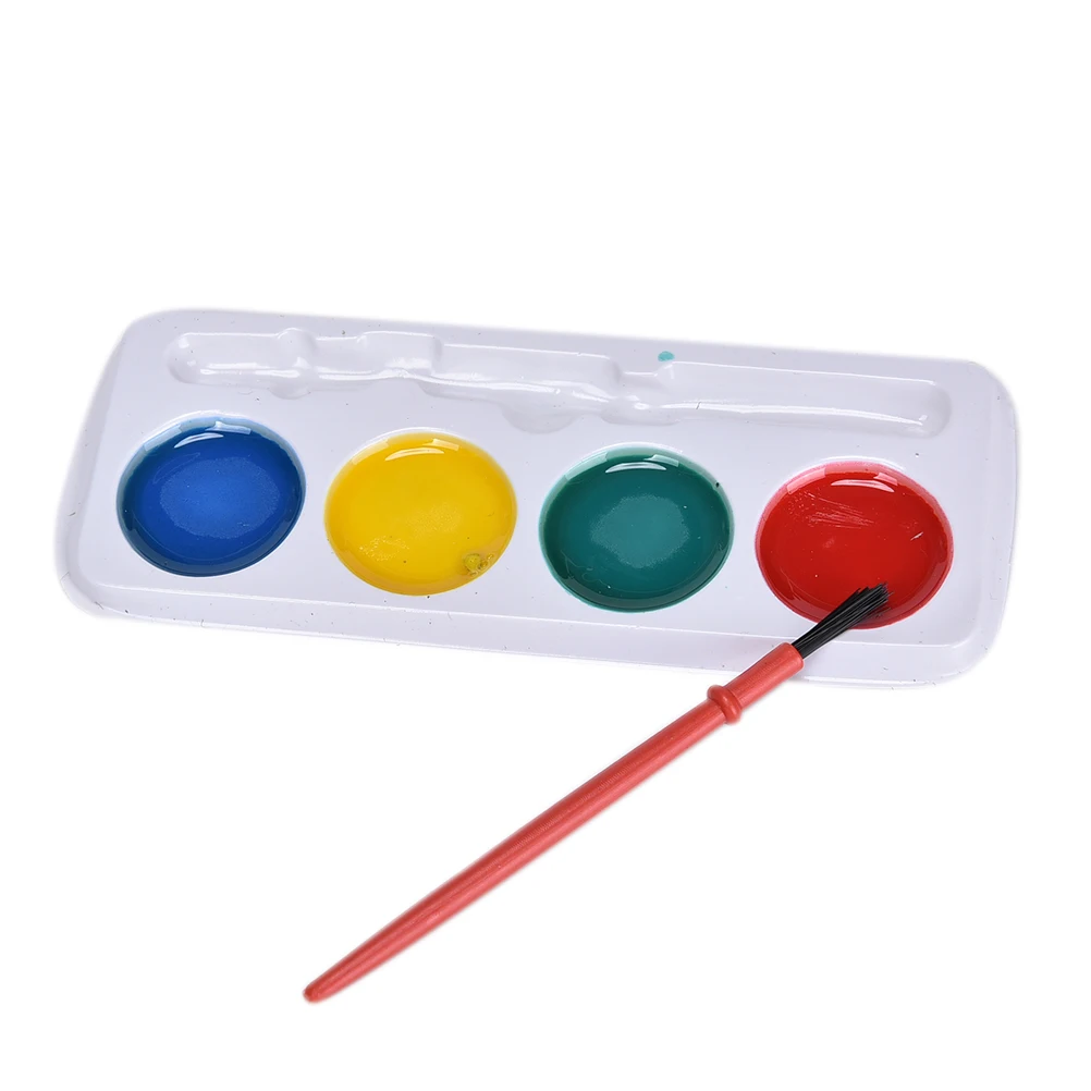 1 Set 4 Colors Children Drawing Toy DIY Watercolor Painting Set Kids